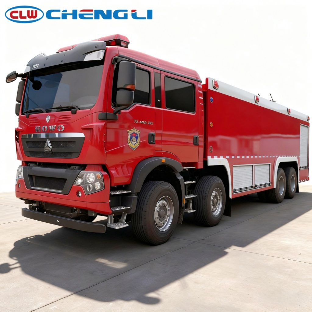 25T 8X4 HOWO Fire Truck
