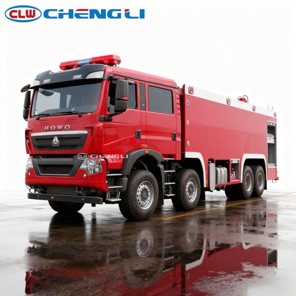 25T 8X4 HOWO Fire Truck