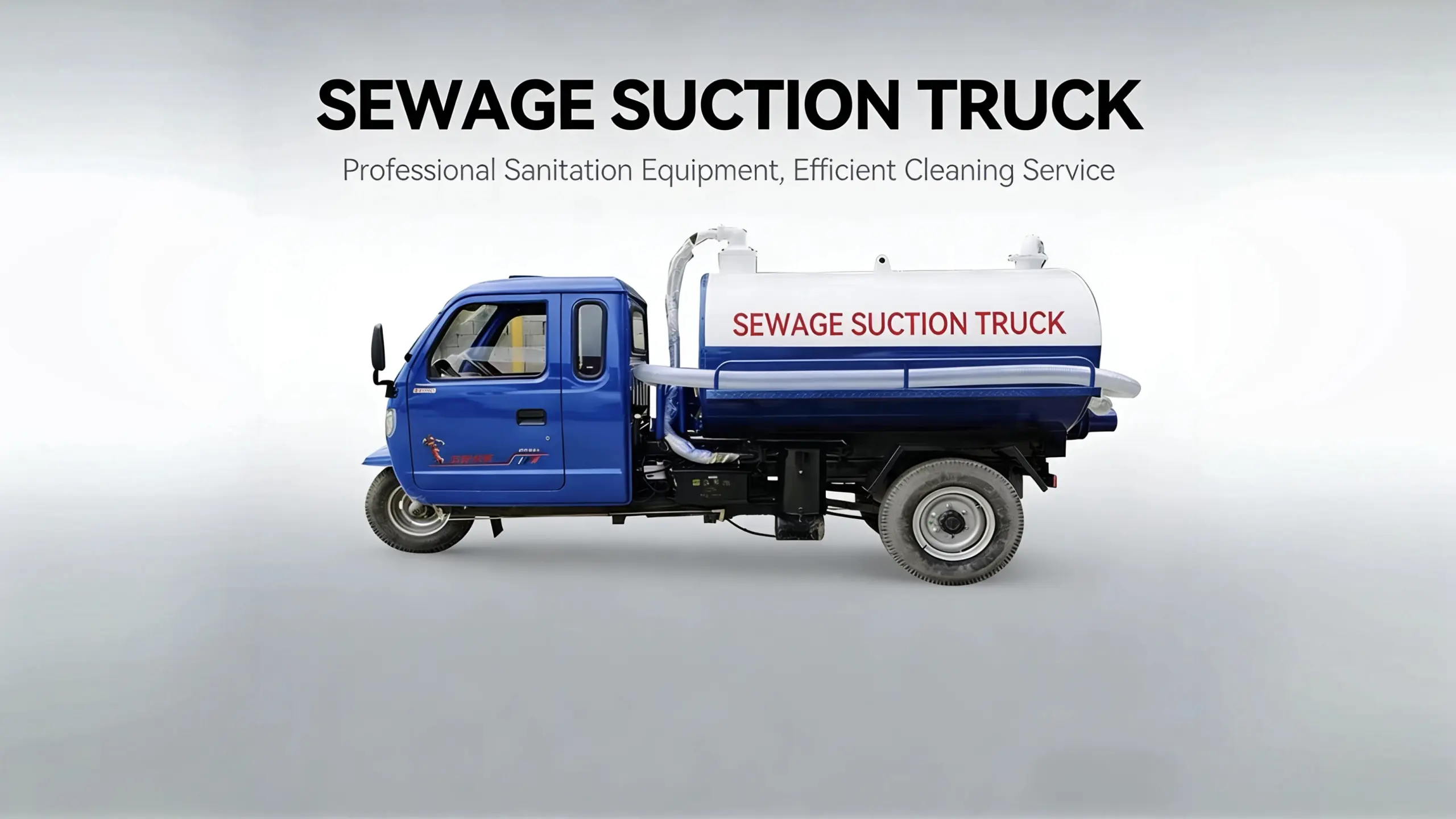 3 Wheel Vacuum Sewage Truck