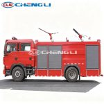 20tons Dry Powder Foam Combined Fire Truck with 6.6cbm Tank