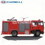 20tons Dry Powder Foam Combined Fire Truck with 6.6cbm Tank