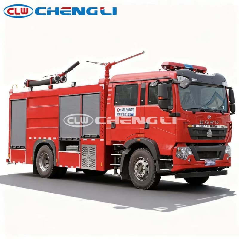 4x2 HOWO Dry Powder Fire Truck