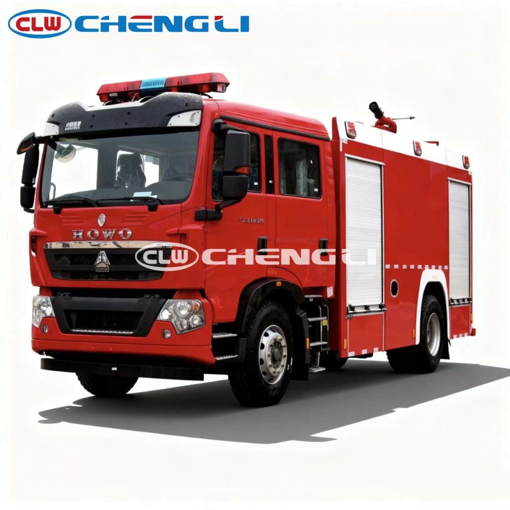 HOWO 8-Ton Foam Fire Truck