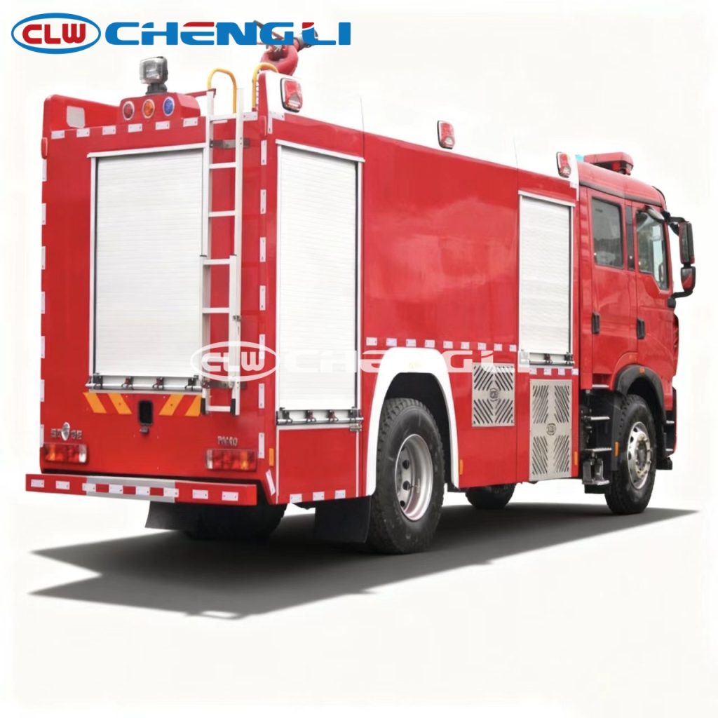 HOWO 8-Ton Foam Fire Truck