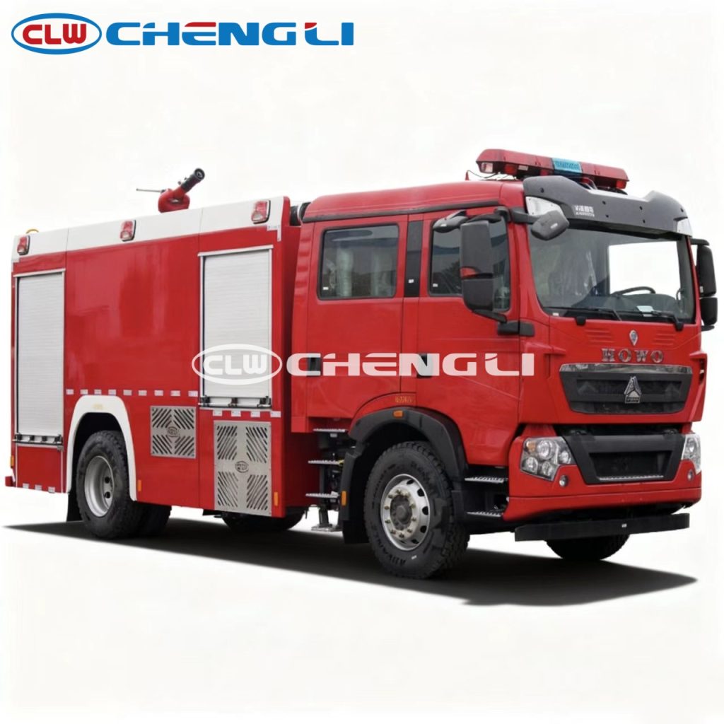 HOWO 8-Ton Foam Fire Truck