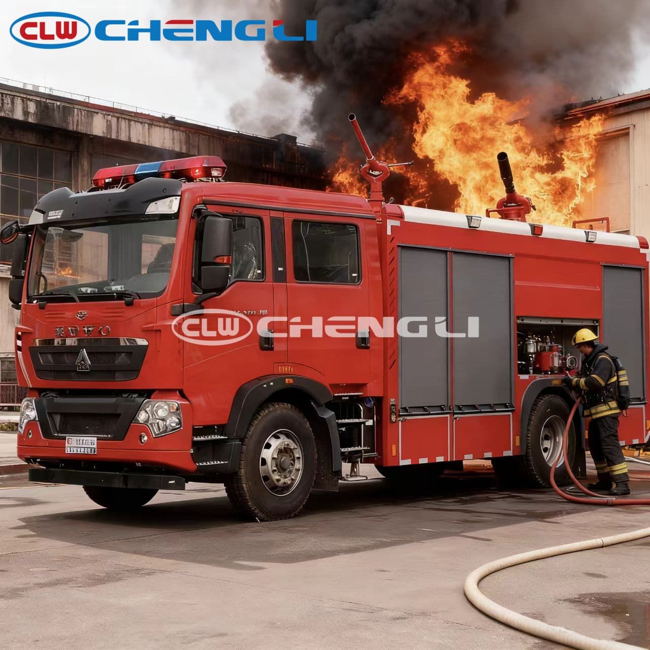 20 tons Dry Powder Foam Combined Fire Truck