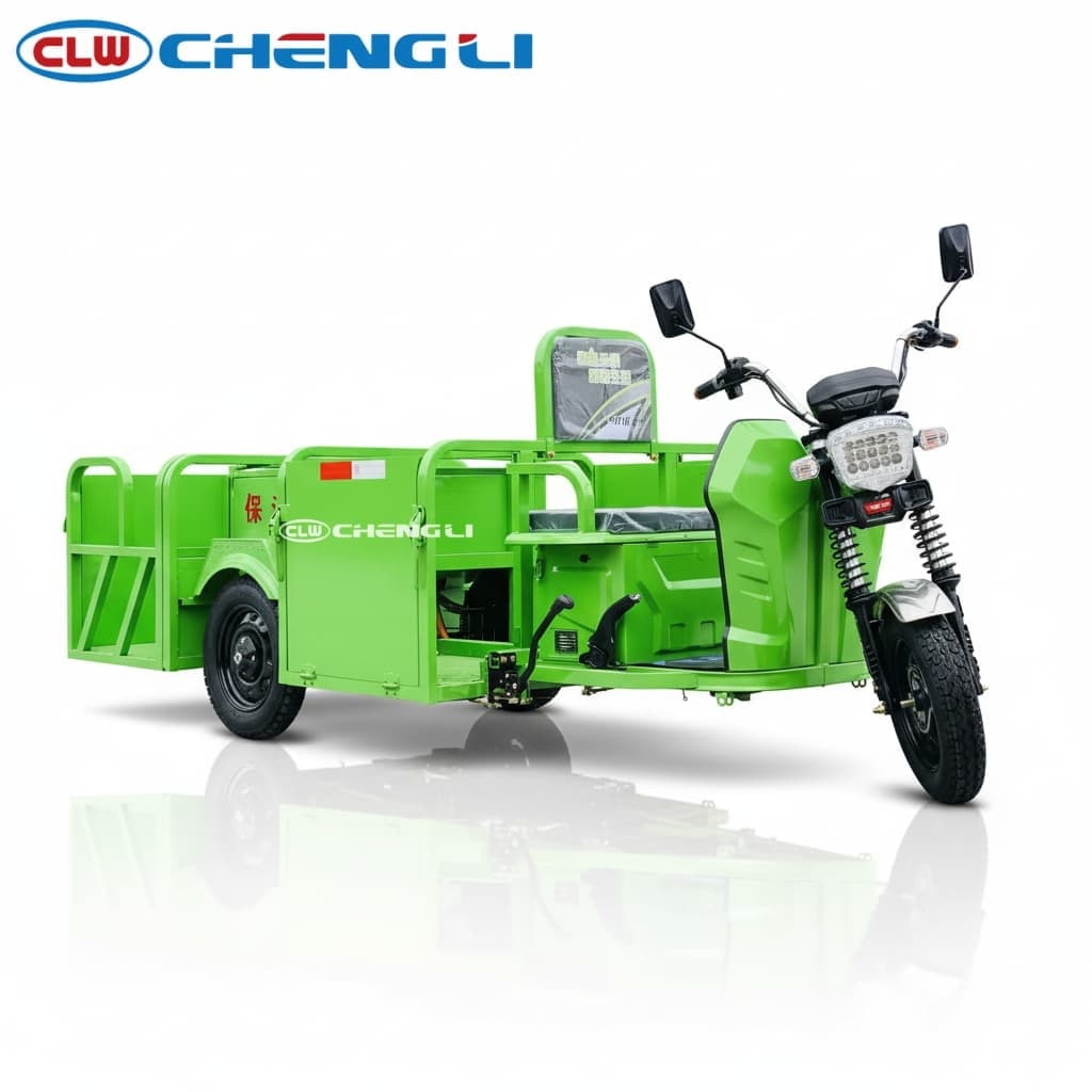 Four 240L Barrel Garbage Tricycle