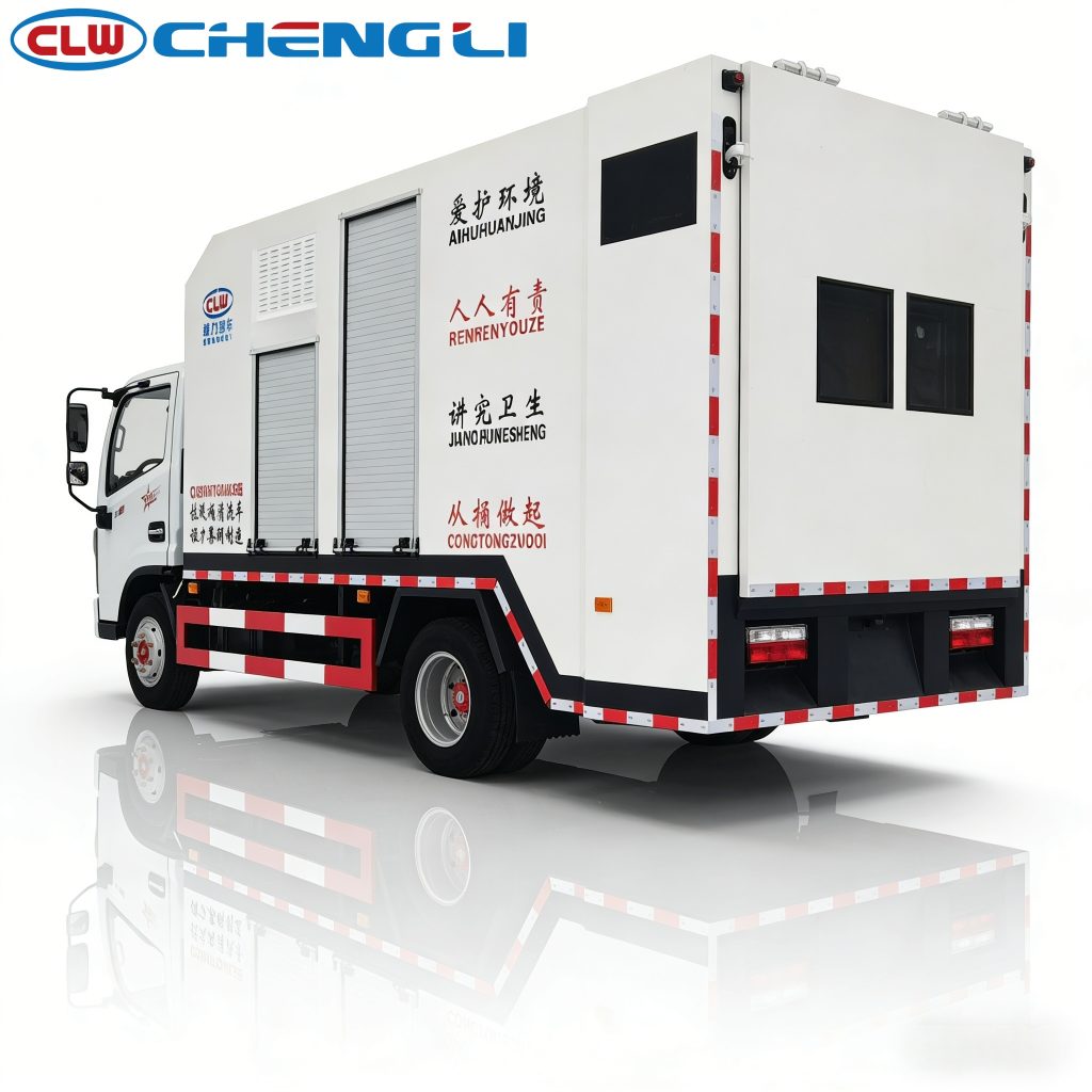 Garbage Bin Cleaning Truck