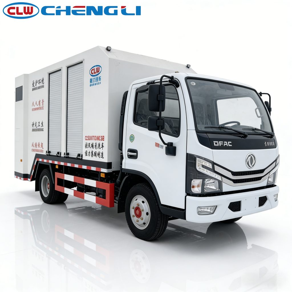 Garbage Bin Cleaning Truck