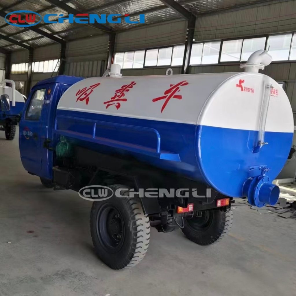3 Wheel Vacuum Sewage Truck