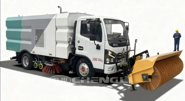 Dongfeng Small Dolica Road Sweeper Truck
