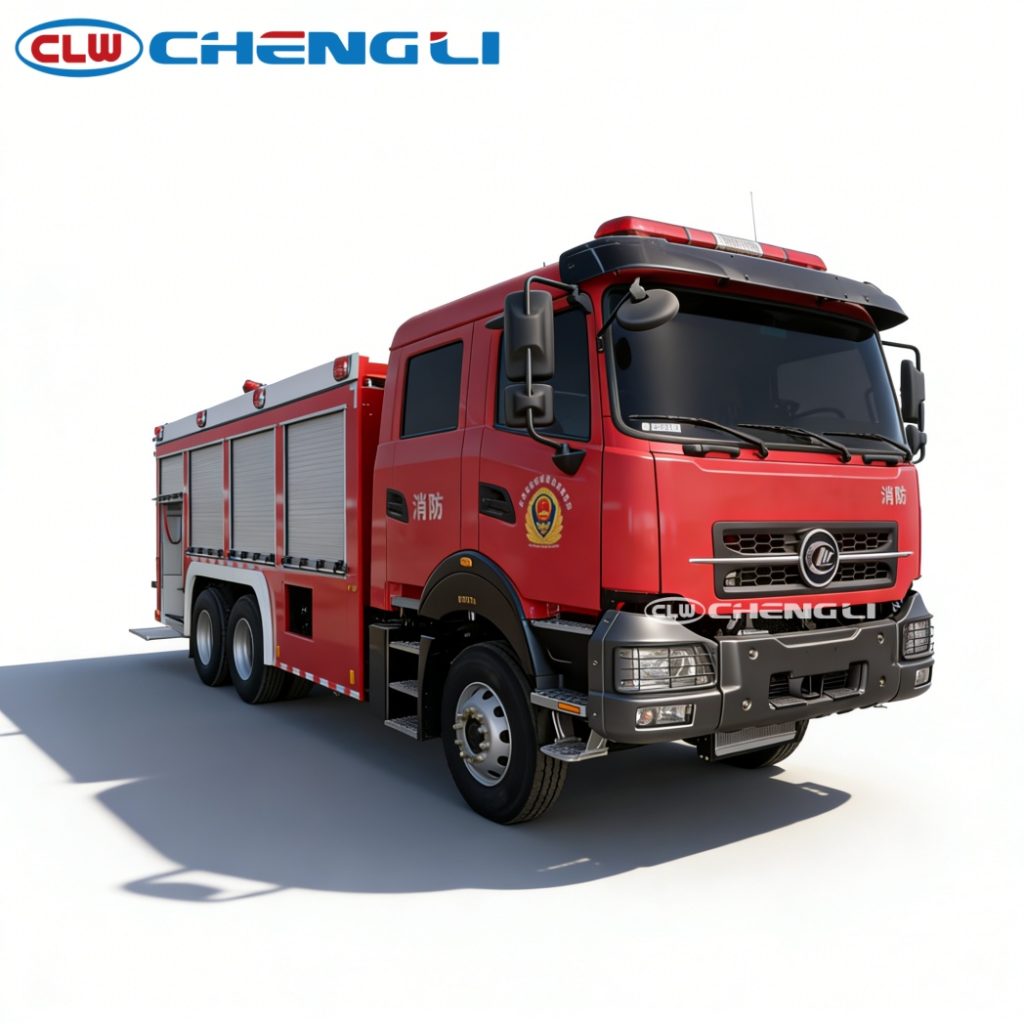 clw 6x4 16ton foam fire truck