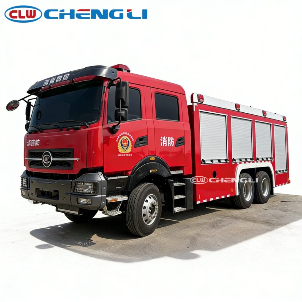 clw 6x4 16ton foam fire truck