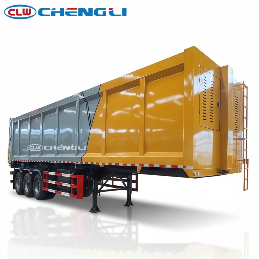 garbage transport semi-trailer