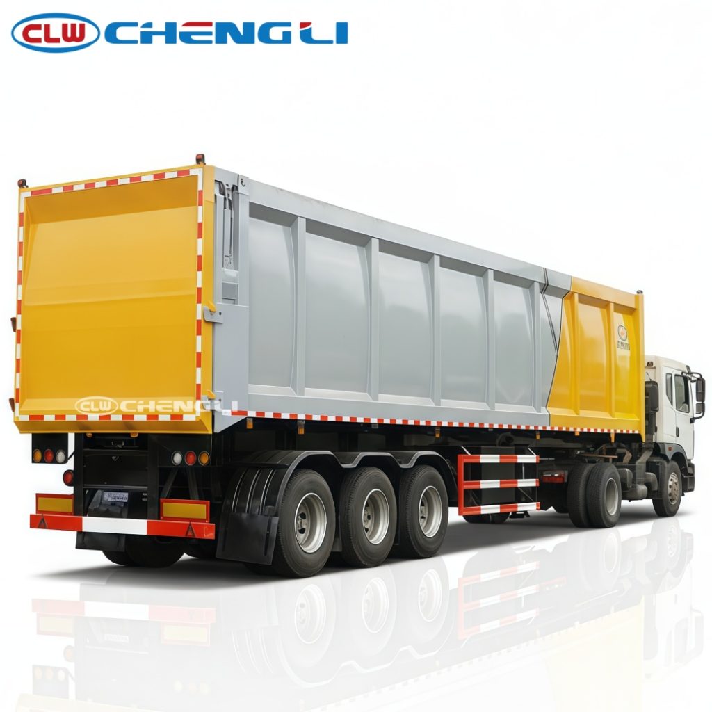 garbage transport semi-trailer