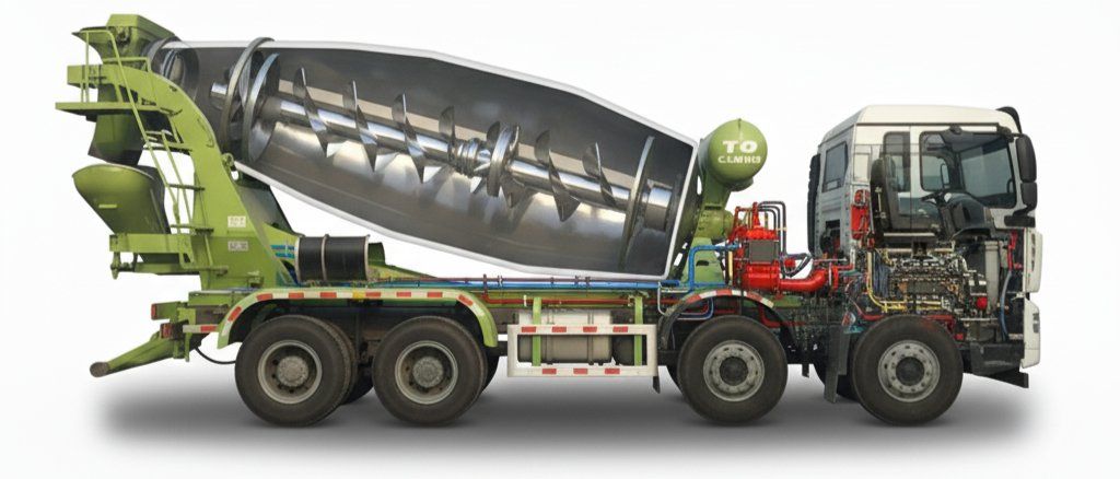 8000L concrete mixer truck