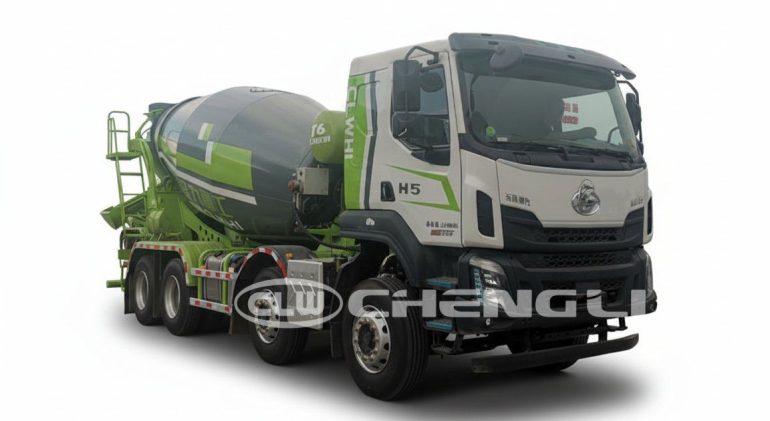 8000L Concrete Mixer Truck Front View