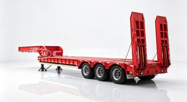60T Low Bed Semi Trailer
