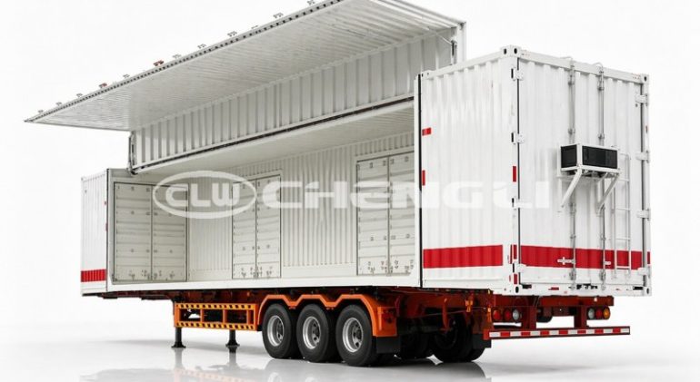 85CBM Wing Opening Semi Trailer