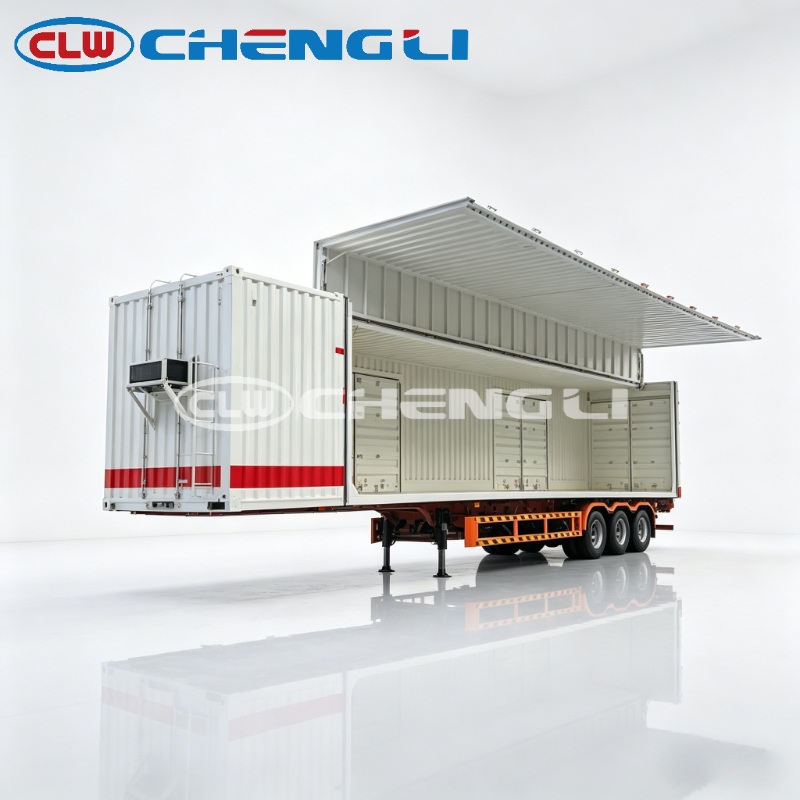 85CBM Wing Opening Semi Trailer