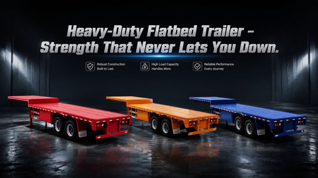 40 Ton Flatbed Semi Trailer
